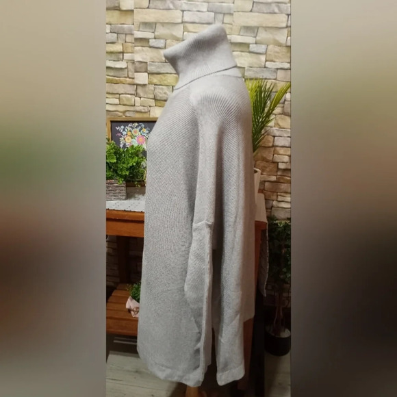 Women's Large Oversized Lillusory Designer Soft Stretchy Long Sweater Dress - Picture 3 of 7